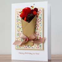 Luxury Boxed Birthday Card 'Fancy Flowers'