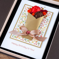 Luxury Boxed Birthday Card 'Fancy Flowers'