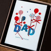 Luxury Boxed Birthday Card 'Sparkly Celebrations'