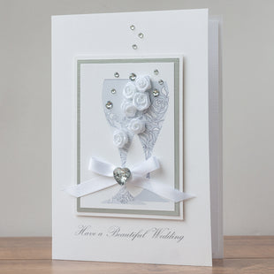 Luxury Boxed Wedding Card 'Wedding Toast'