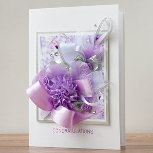 Luxury Boxed Wedding Card 'Congratulations'