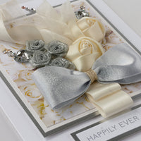 Luxury Boxed Wedding Card 'Happily Ever After'