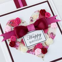 Luxury Boxed Birthday Card 'Sweetheart'