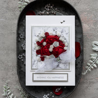 Luxury Boxed Wedding Card 'Classic Bridal Bouquet'