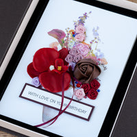 Luxury Boxed Birthday Card 'Vintage Bouquet'