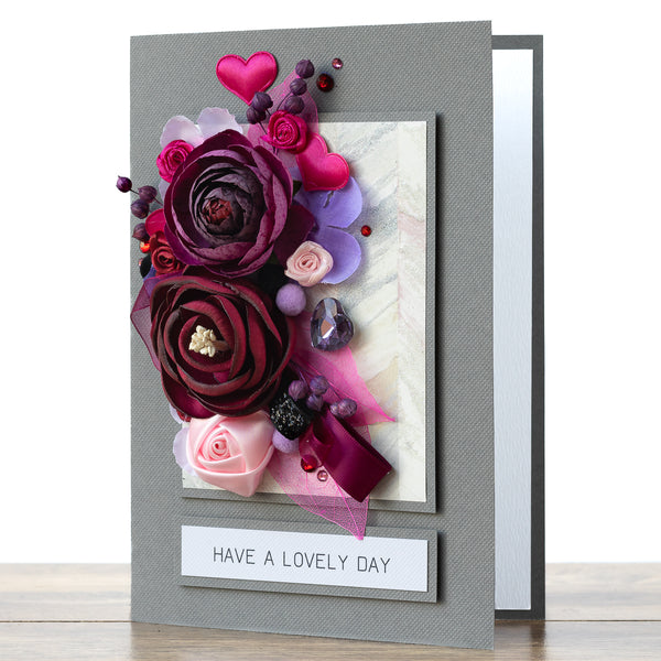 Luxury Boxed Birthday Card 'Floral Boom'
