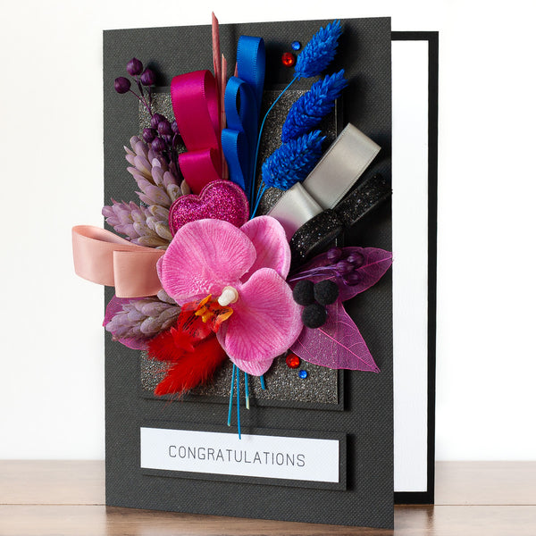 Luxury Boxed Birthday Card 'Modern Bouquet'