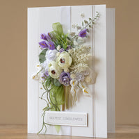 A4 Luxury Boxed Sympathy Card 'Deepest Condolences'