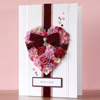 A4 Luxury Boxed Handmade Card ‘Heart of Daisies’