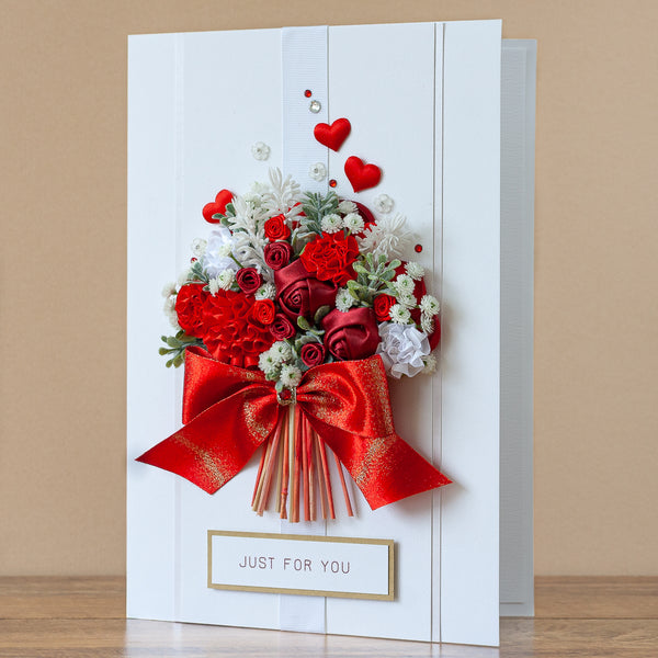 A4 Luxury Boxed Handmade Card ‘Just For You’