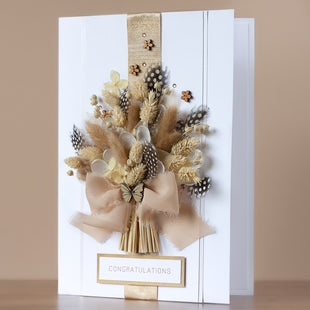 A4 Luxury Boxed Birthday Card ‘Rustic Meadow Bouquet ’