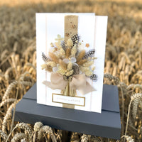 A4 Luxury Boxed Birthday Card ‘Rustic Meadow Bouquet ’