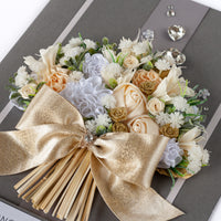 A4 Luxury Boxed Handmade Anniversary Card ‘Anniversary Bouquet’