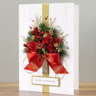 A4 Luxury Handmade Christmas Card 'Christmas Bliss'
