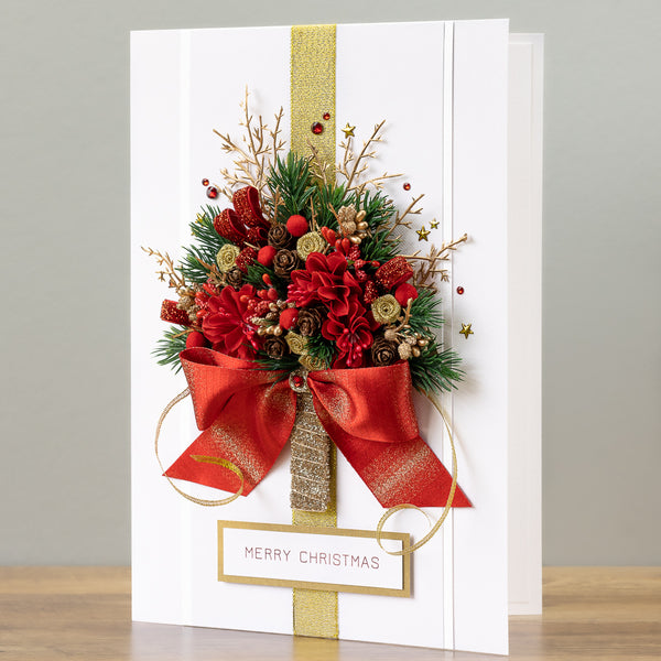 A4 Luxury Handmade Christmas Card 'Christmas Bliss'